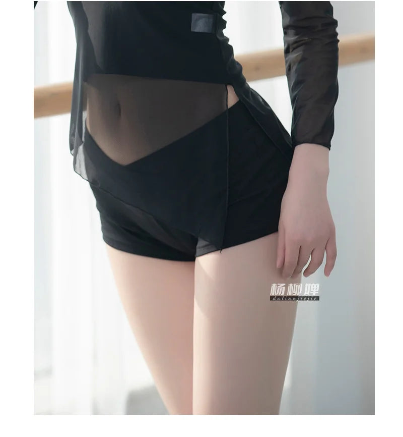 WOMENGAGA Simple Black Dance Fitness Running Ultra Short Sports Casual Shorts Female Summer Tight Low Waist Sexy Korean US8F