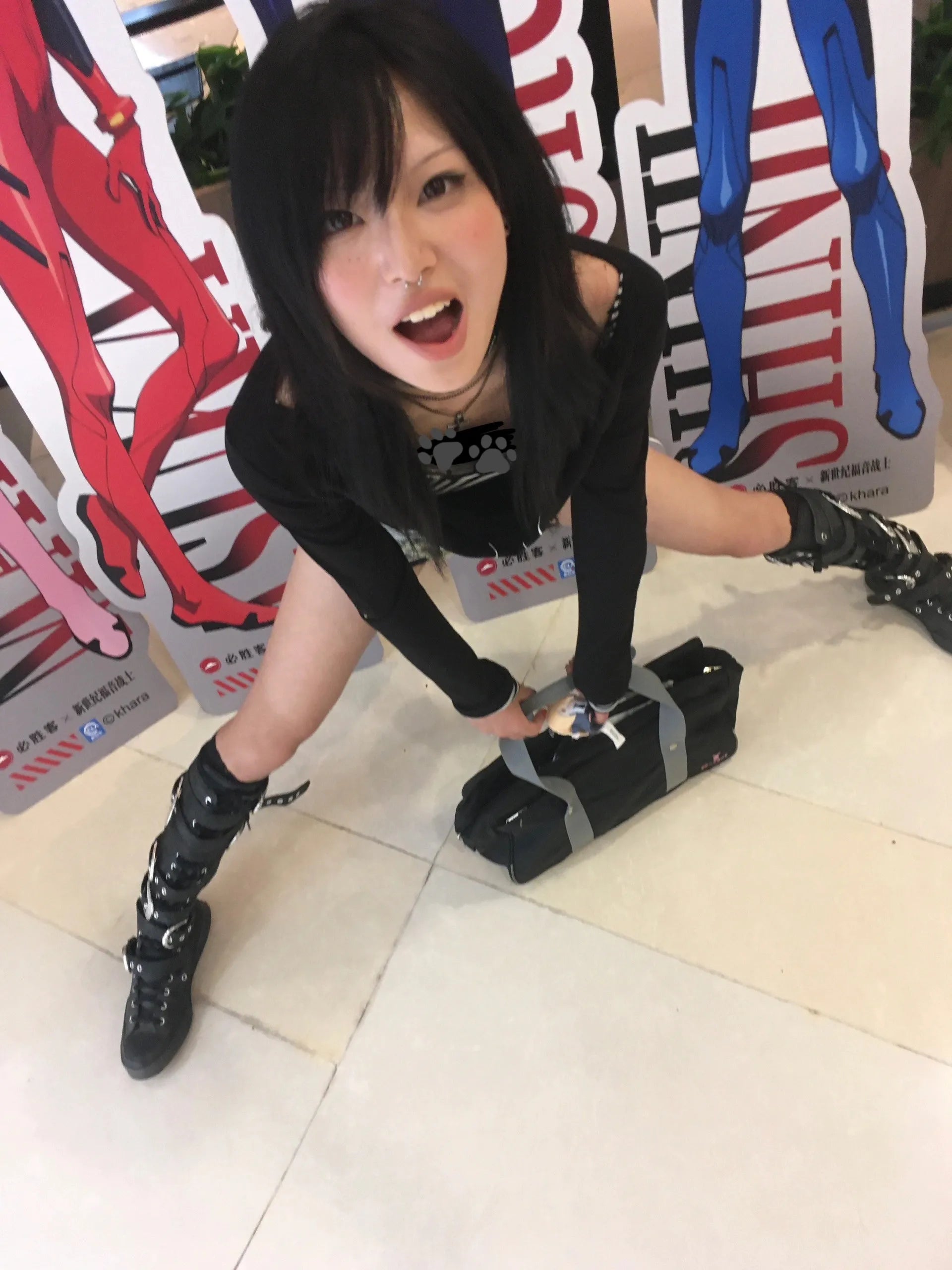 Karrram Japanese Y2k Fake Two-piece Tops Trashy 2000s Tattoo Print T-shirt Grunge Aesthetics Patchwork T Shirts Gothic Vintage