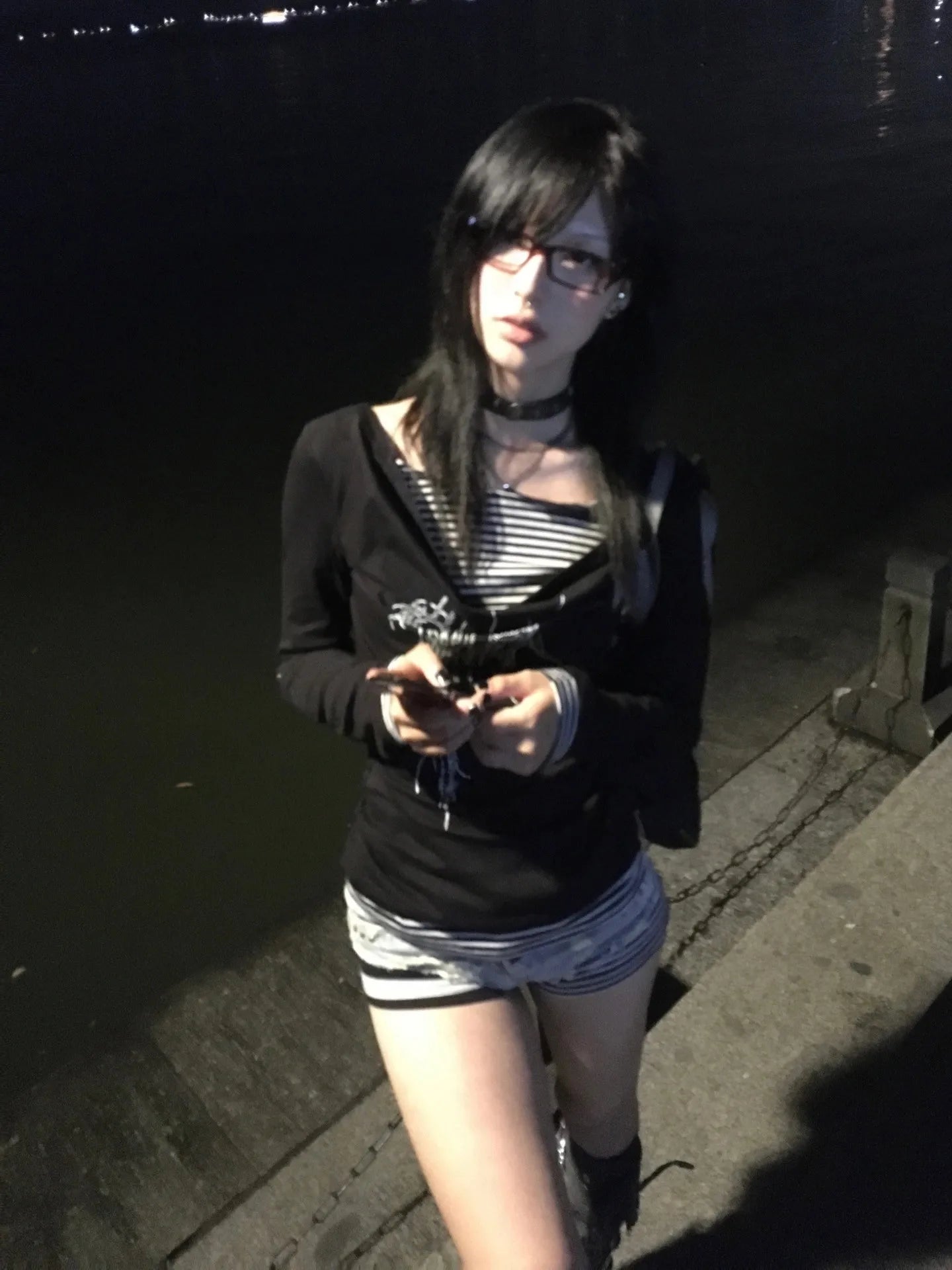 Karrram Japanese Y2k Fake Two-piece Tops Trashy 2000s Tattoo Print T-shirt Grunge Aesthetics Patchwork T Shirts Gothic Vintage