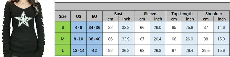 Y2K Grunge Cyber Mall Goth Thermal T-shirt Skulls Graphic Print Long Sleeve Pullovers Tops Women 90s Vintage Aesthetic Tees